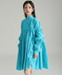 Gather Twist Balloon Shirt Dress